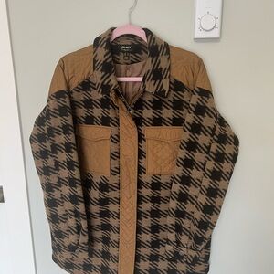 ONLY Houndstooth Jacket in Black and Brown